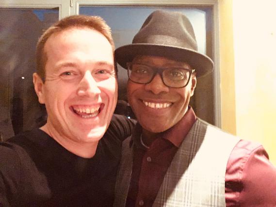 Daniel Schwenger mit Kirk Smith in Heidelberg, Oktober 2018 Daniel Schwenger mit Kirk Smith in Heidelberg, Oktober 2018